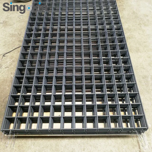 4mm wire 2x2 Black powder coated Machine Guarding mesh screen welded  steel fence panels