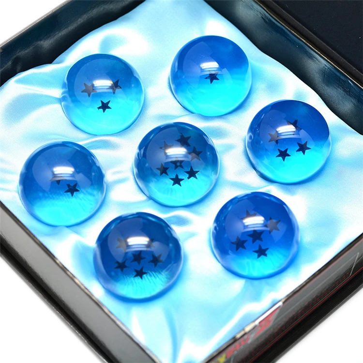 
7pcs/set 4.2cm Dragon ball Z gonku model toy 7 stars resin dragon balls set 