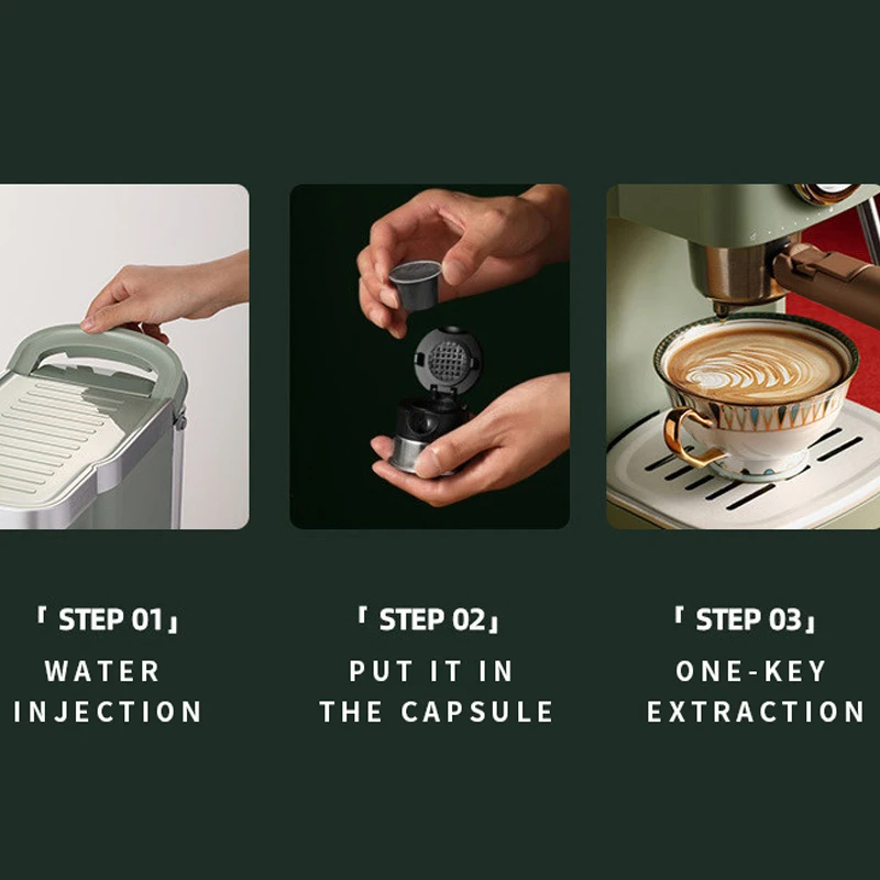 Konka new Italian semi-automatic coffee machine, commercial coffee machine household extraction steam milk foam