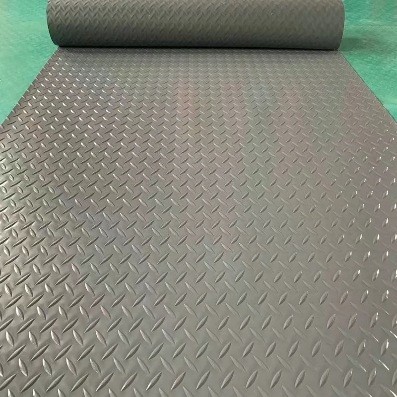 non slip coin leaf anti slip PVC bus mats flooring mats