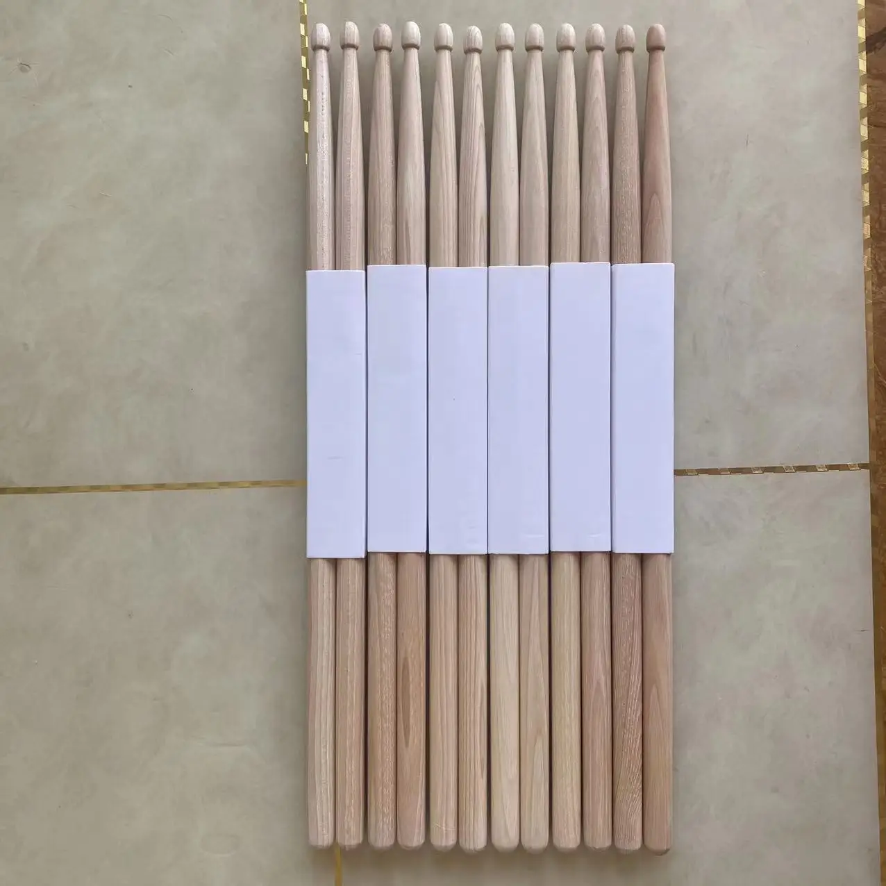 High Quality Maple 5A 7A 2B 5B Long Drumstick Hot Sale Custom Maple Birch Wooden Support Oem Drum Sticks