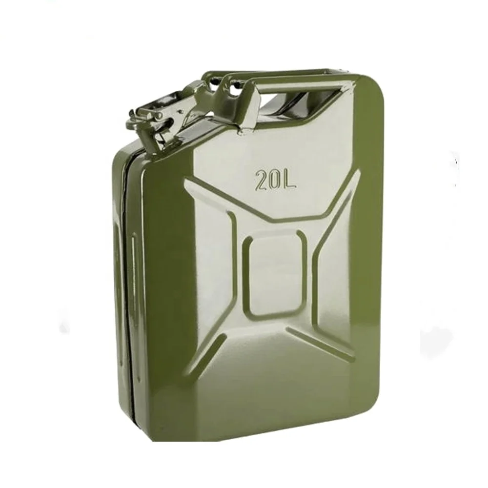 Steel Military Gasoline Fuel Tank Petrol Jerrycan 20 liter 5 Gallon Gal Oil Jerry Can