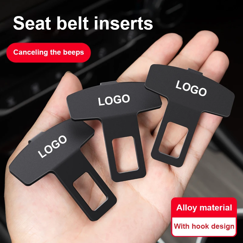 Universal Car Seat Belt Buckle Car Seat Belt Extender With Hook Logo Customization