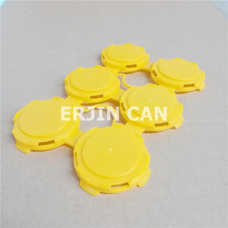 custom 4 pack 6 Pack six pack Plastic beverage can Holder portable aluminum Beer Can Carrier