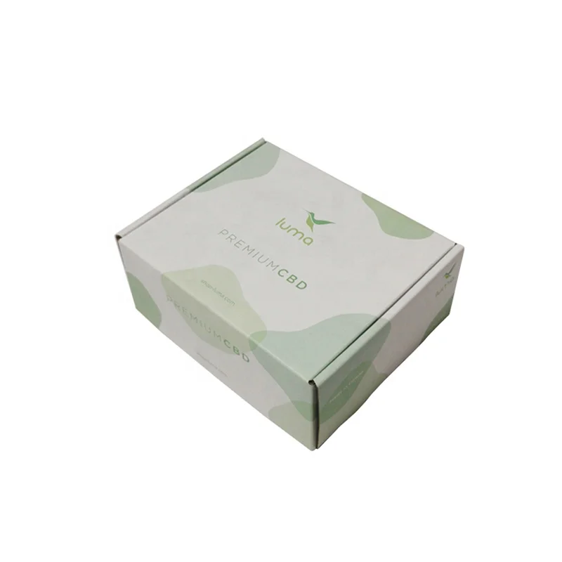With insert shipping box eco friendly for cosmetics ecommerce E flute corrugated paper cosmetics shipping box