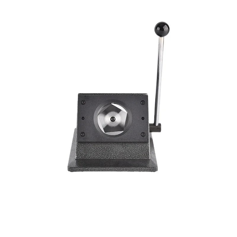 Best Price Manual Button Badge Making Machine With Metal Slide Plate Round Button Maker with metal back button material 100 sets