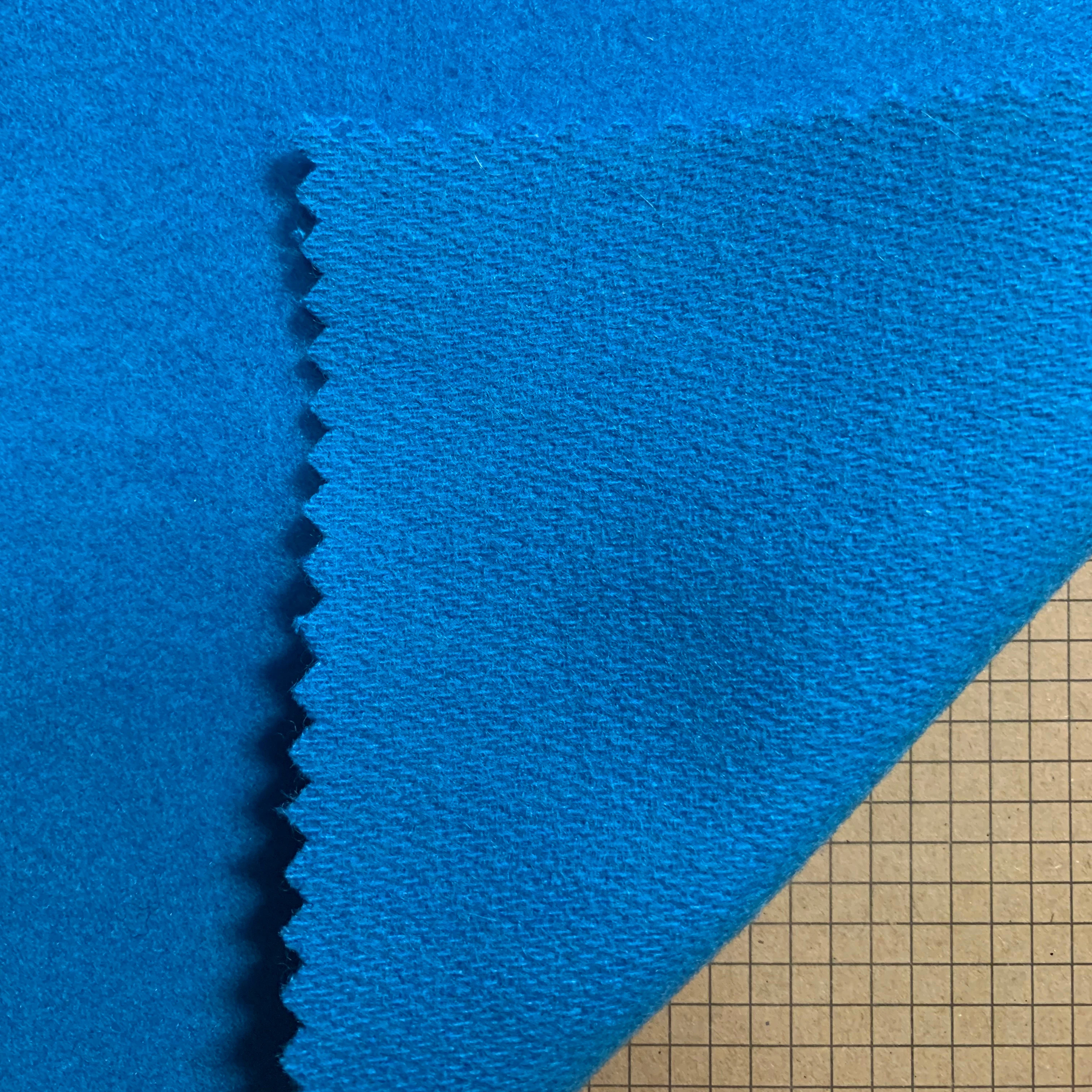 50% шерстяная бархатная ткань синего павлина для одежды мягкая на ощупь бархат