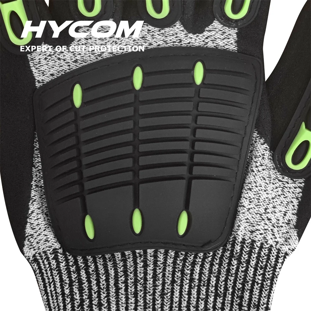 HYCOM ANSI Certified Anti Impact Cut Resistant TPR Gloves Mechanic Impact Resistant Gloves