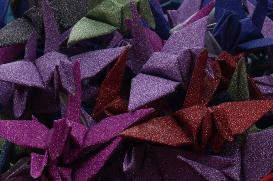 Origami Paper Crane | Handmade Multi Color Cranes | Handcrafted Party Wedding Thanksgiving Christmas Decoration