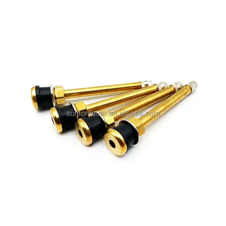 High Quality Automotive Parts Brass Truck and Bus Tire Valve TR572 Tubeless Vacuum Compression Type Tire Valve