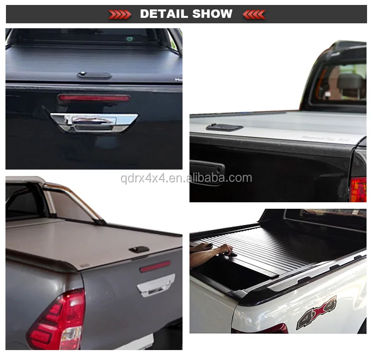 Retractable Pick Up Tonneau Cover For Toyota Hilux Revo double cab