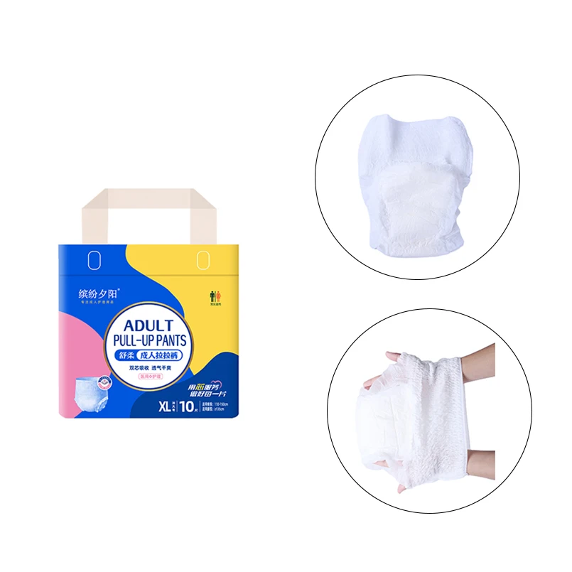 Factory Direct Hospital Home Use Cheap Price Adult Diapers Panties Disposable Adult Training Pull Up Pants Diaper for Adult