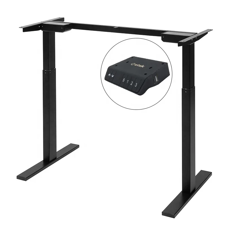Modern Office Standing Crank Converter Adjustable Lshaped Desk