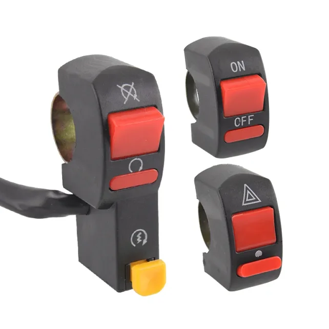 Motorcycle handle switch assembly double flashing lights horn ignition flashing lights headlight switch