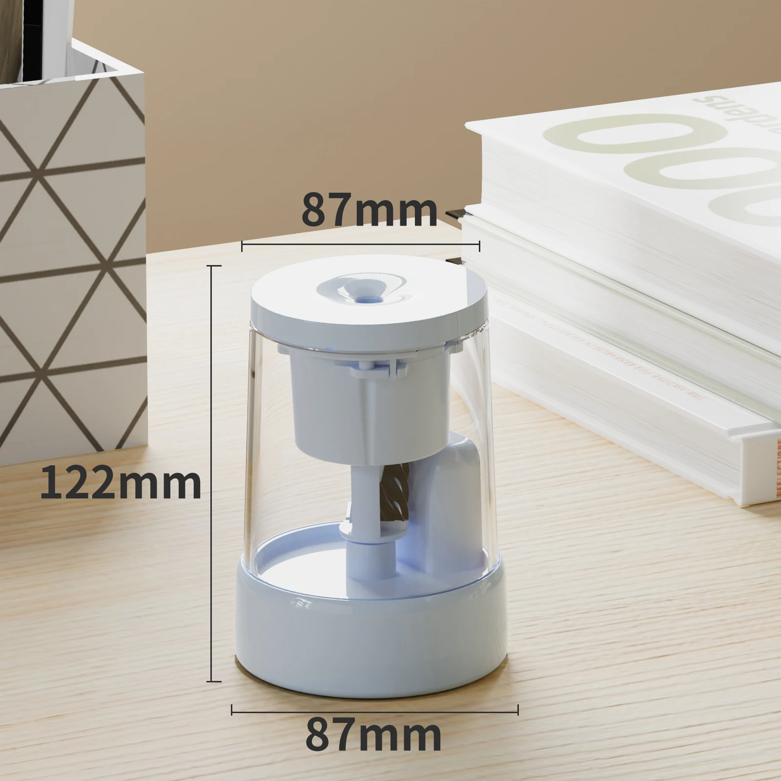 High Quality Big Hole 6-8mm Rechargeable Automatic Electric Pencil Sharpener