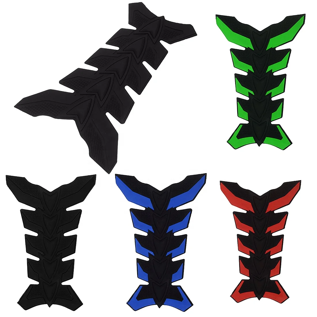 
Wholesale Low Price 3d Rubber Fish-bone Shape Motorcycle Decal Fuel Tank Sticker 