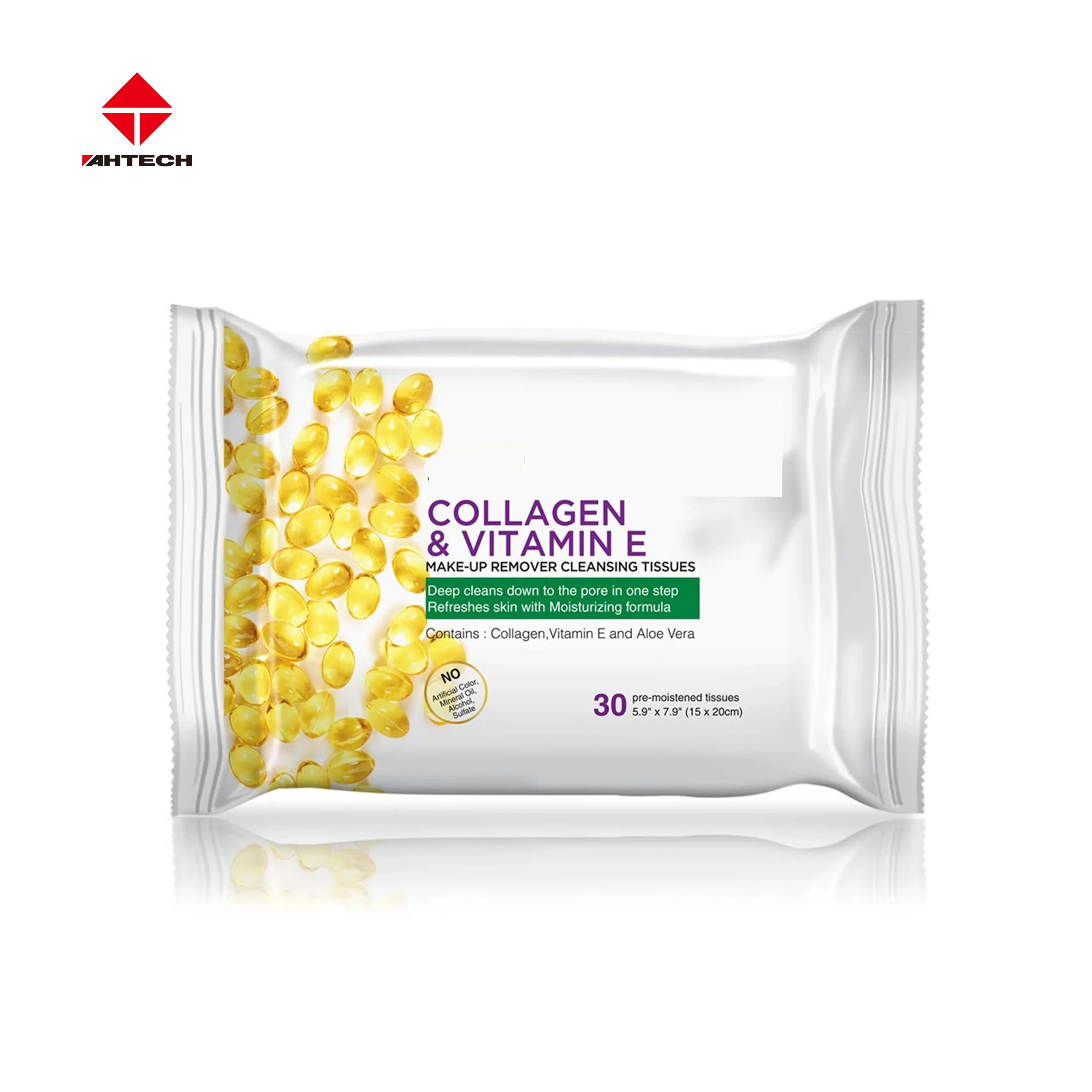 Nonwoven Fabric Make-Up Removal Wipes Wet Refresh Tissue Cotton Facial Wipe Tissue