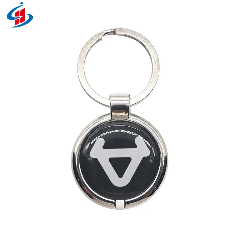 Wholesale Personalized Custom Metal Epoxy Keychain QR Pet Tag NFC Pet ID Tags Dog Tags