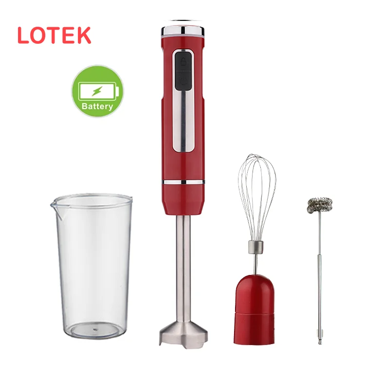 Food Chopper Immersion Mixer Blender Set Kitchen Household Rechargeable Blender