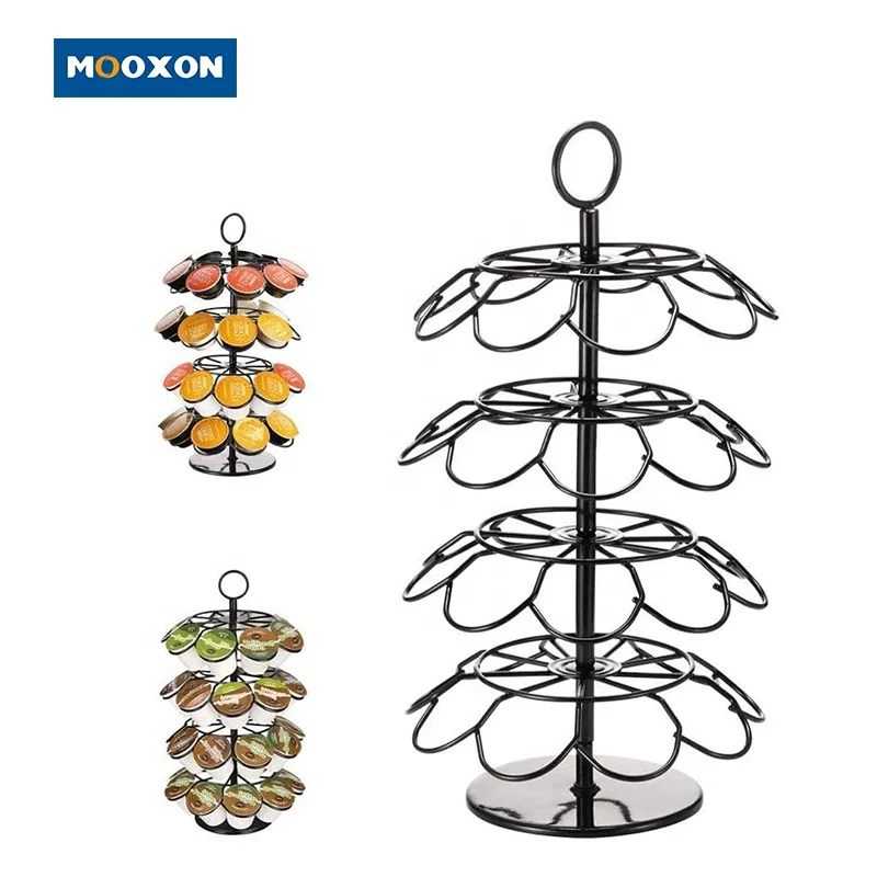 2022 New Arrivals Cafe Office Organizer Shelves Stand Storage Coffee Rotating Dolcegusto Capsule Holder Rack
