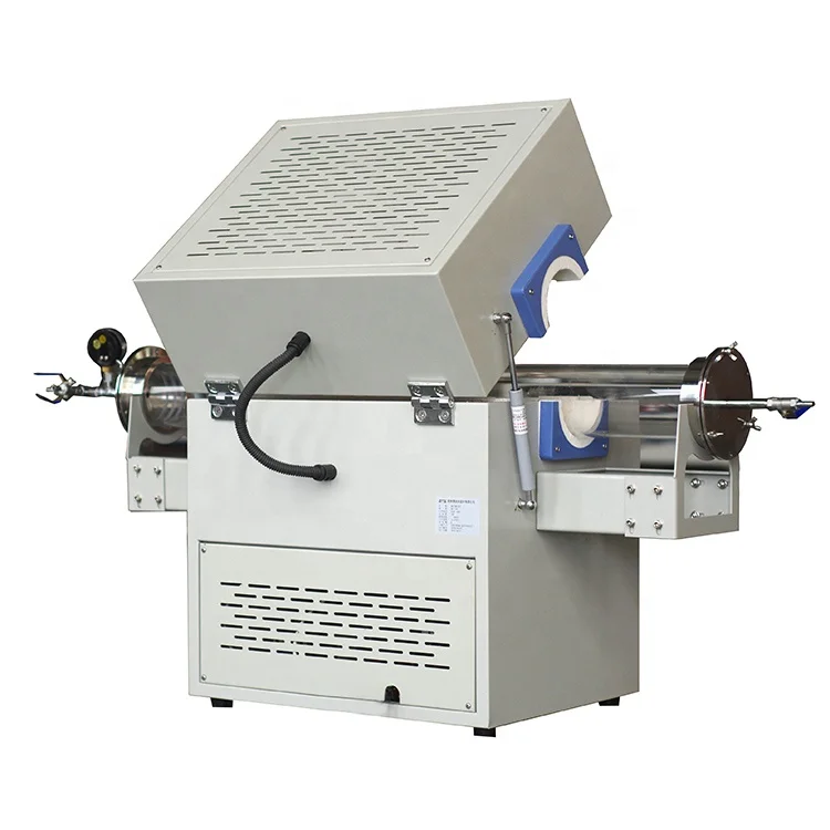  1600 C mini vacuum tube furnace horizontal small quartz compact for carbonization