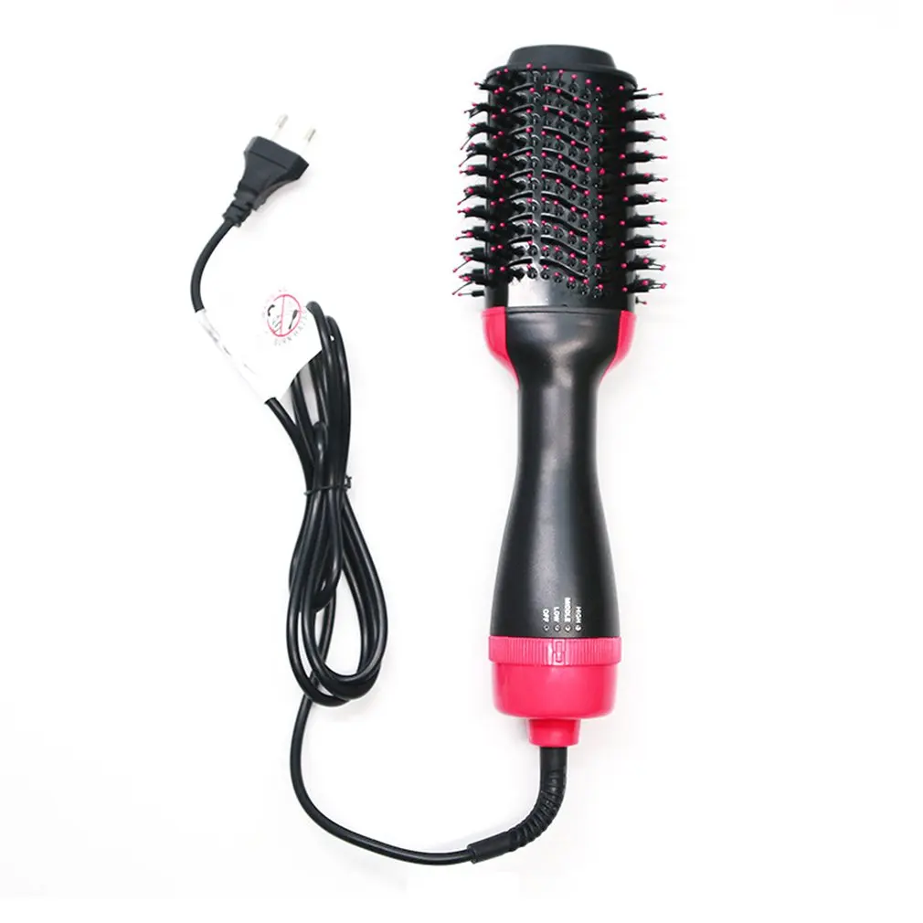 
Hot Roller Brush rotar hair brushes kit Sale 3 En1 Alaciador Alizer revlon roller brush Women Chain Comb Hair Kit Drying 