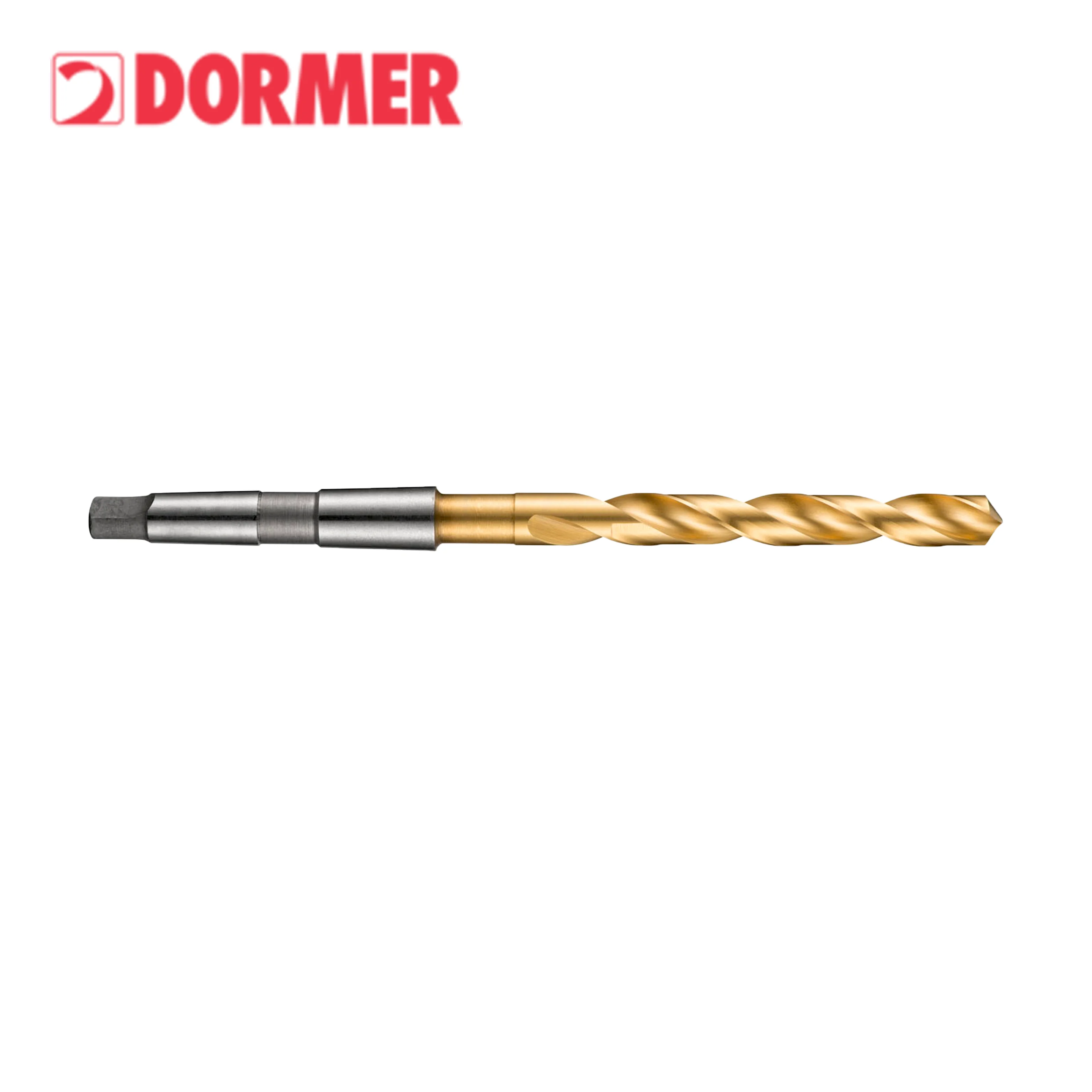 DORMER A530 Jobber length drill taper shank HSS with TiN coating for 4xD drilling