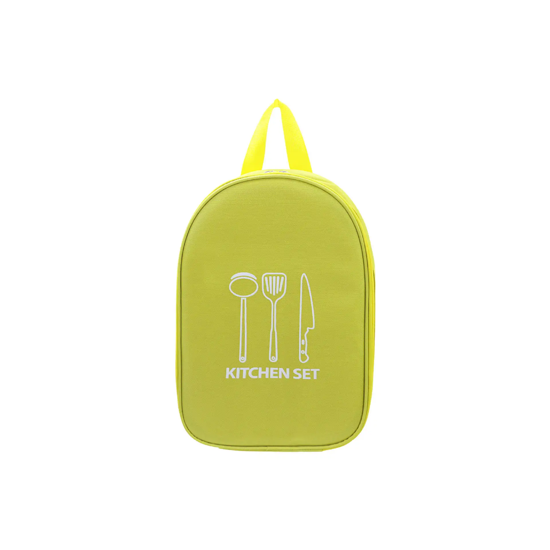 Eco-Friendly Outdoor Backpack Kitchen Camping Kitchenware Storage Bag with Cooking Utensils Dinnerware Organizer