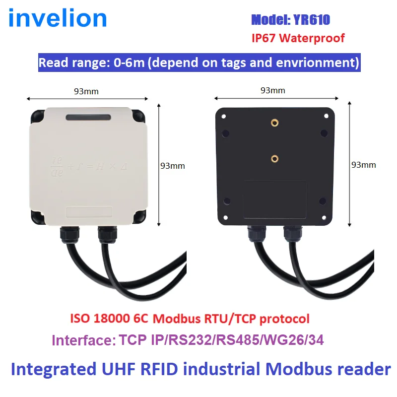 1-2 м UHF RFID интегрированный считыватель анти-столкновения Modbus протокол TCPIP RS485 wiegand Бесплатный SDK для промышленной