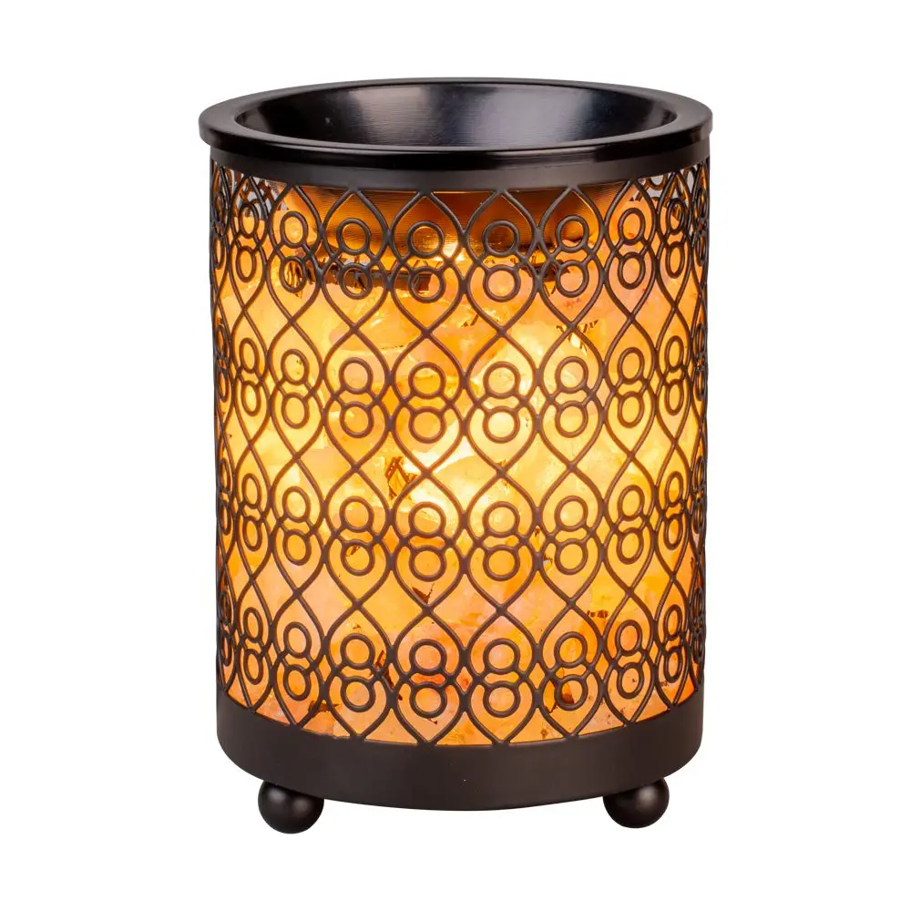 cheap price high quality LED light salt lamp with metal warmer manufacturer