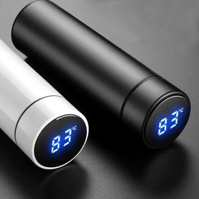 Travel Tumbler Smart LED Temperature Display Metal Insulation Water Bottles Stainless Steel Intelligent Vacuum Flask
