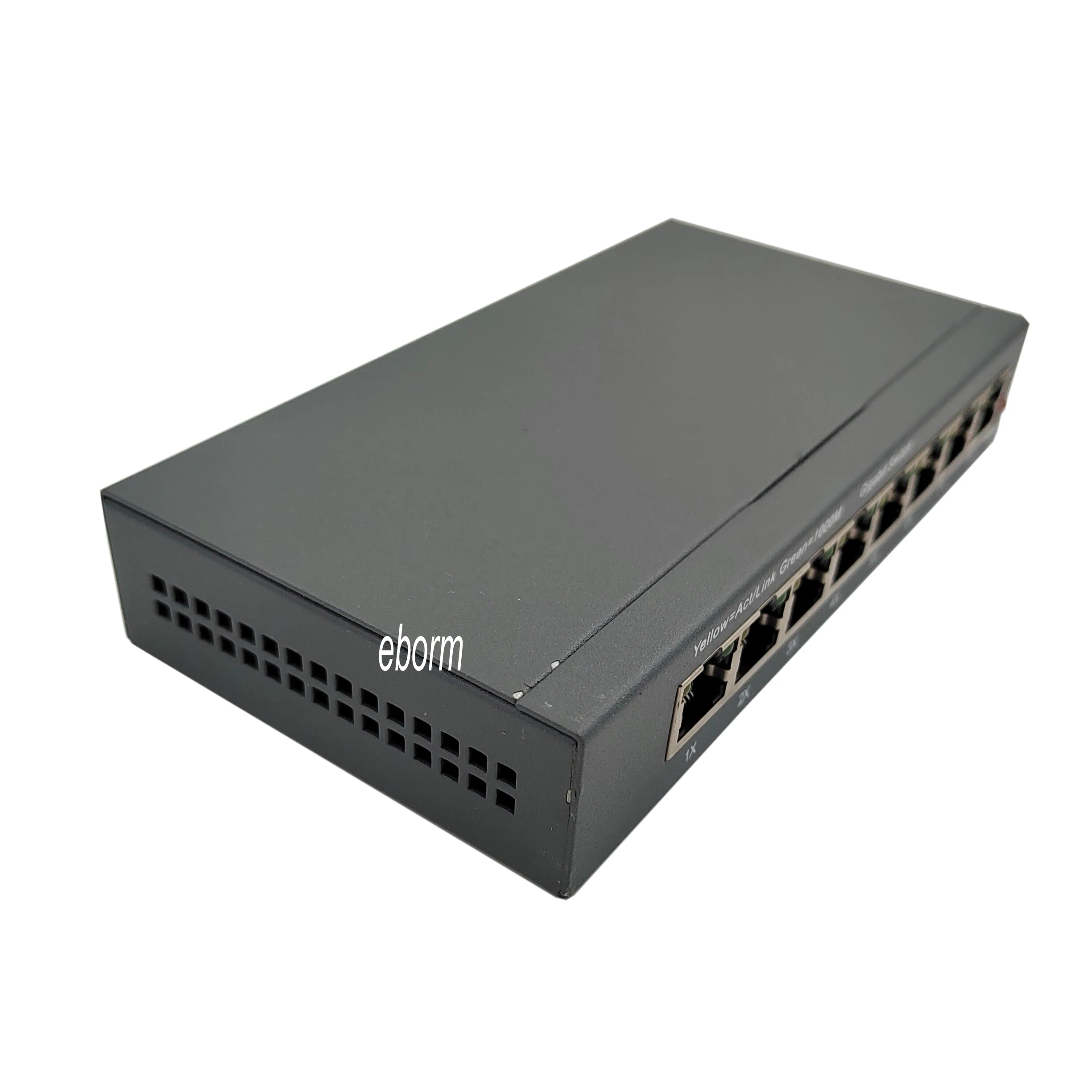 8-Port 10/100/1000Mbps Ethernet Network Switch HUB Desktop Fast lan managed DC12V-56V spoe Switcher Adapter