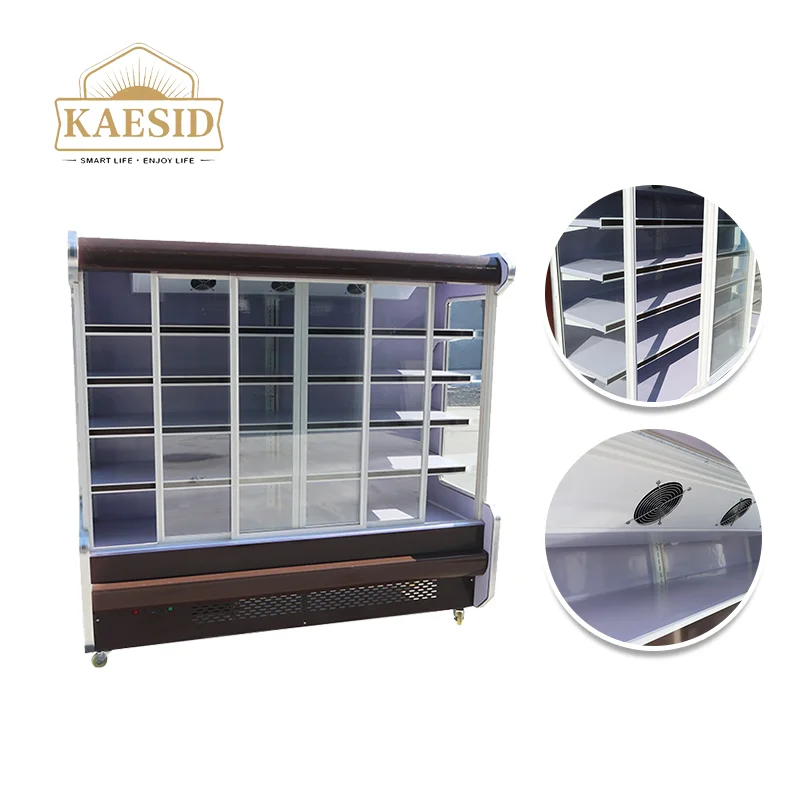 Hot quality glass door commercial refrigeration equipment Vertical chiller Restaurant refrigerator refrigerator