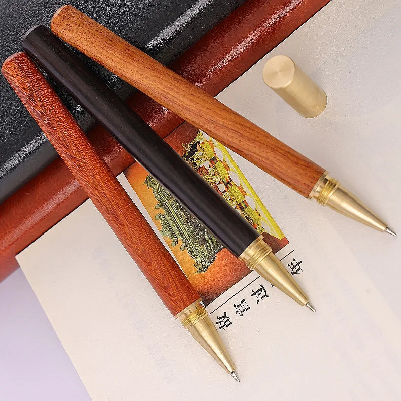 luxury rosewood ballpoint pen business gift wooden ball pen office supplies