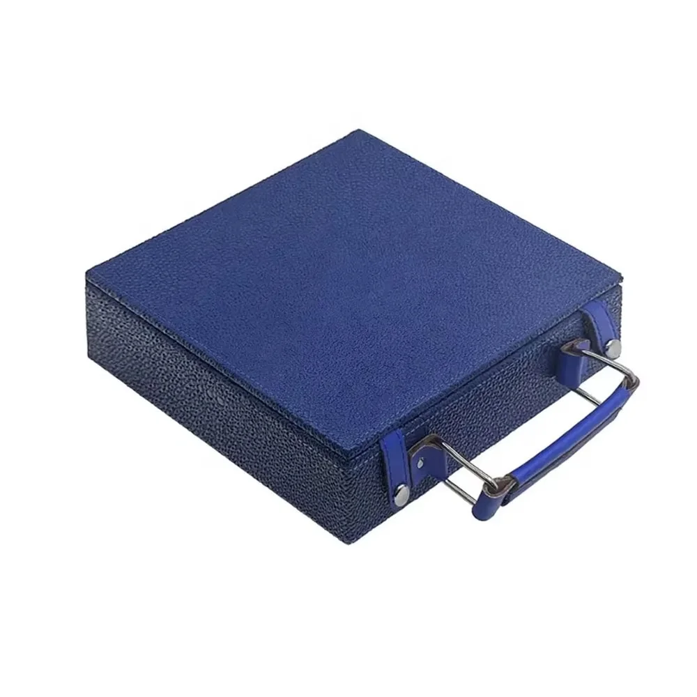 Customer Favorite Portable Storage Poker Box Customized Waterproof Leather Poker Chips Case For Games