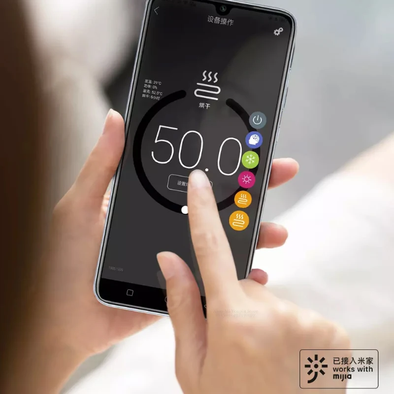  Умная электрическая нагревательная вешалка для полотенец Xiaomi реле с постоянной температурой работа таймером стерилизация и удаление клещей через приложение Mi