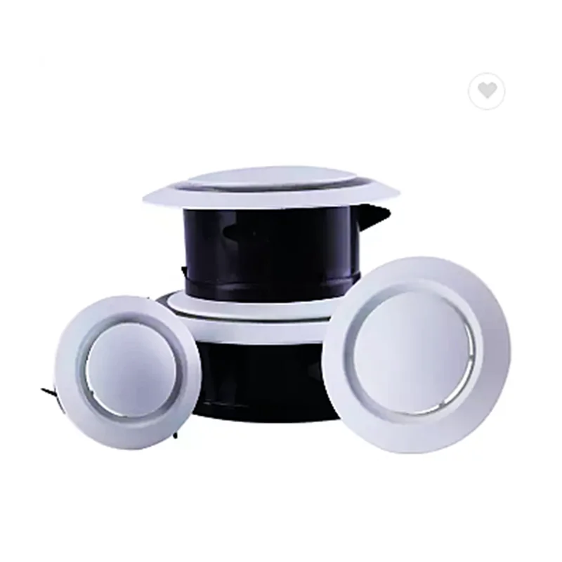 Plastic Abs Air Vent Cover Round Air Conditioning Disc Valve Outlet Adjustable Ceiling Air Vent Wall Ventilation Diffuser