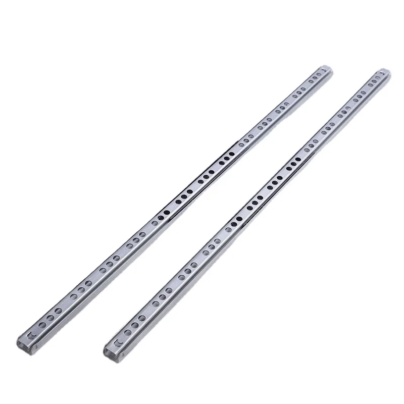 Cheap price 17mm two folding galvanized steel mini ball bearing drawer slide for cabinet