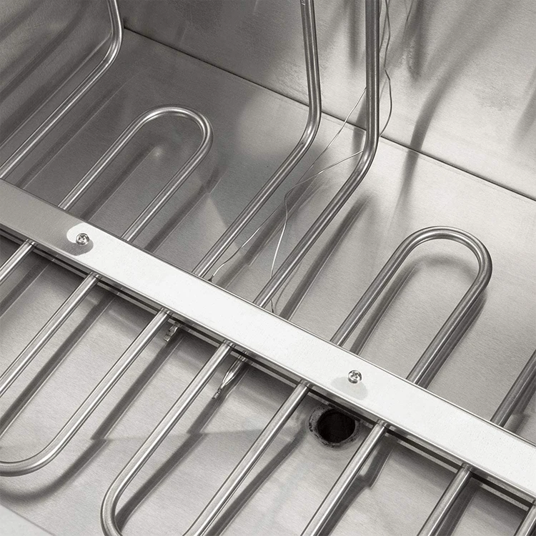 76l Automatic Temperature Commercial Electric None-Smoke Potato Fryer Machine Fried Kfc Chicken Deep Fryer With 2 Tanks