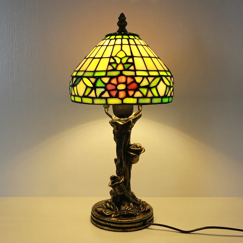 Настольная лампа Tifani Lampen Tifany Lamparas De Mesa дизайн ретро стекло витражи Da Tavolo 8 дюймов Тиффани настольные лампы