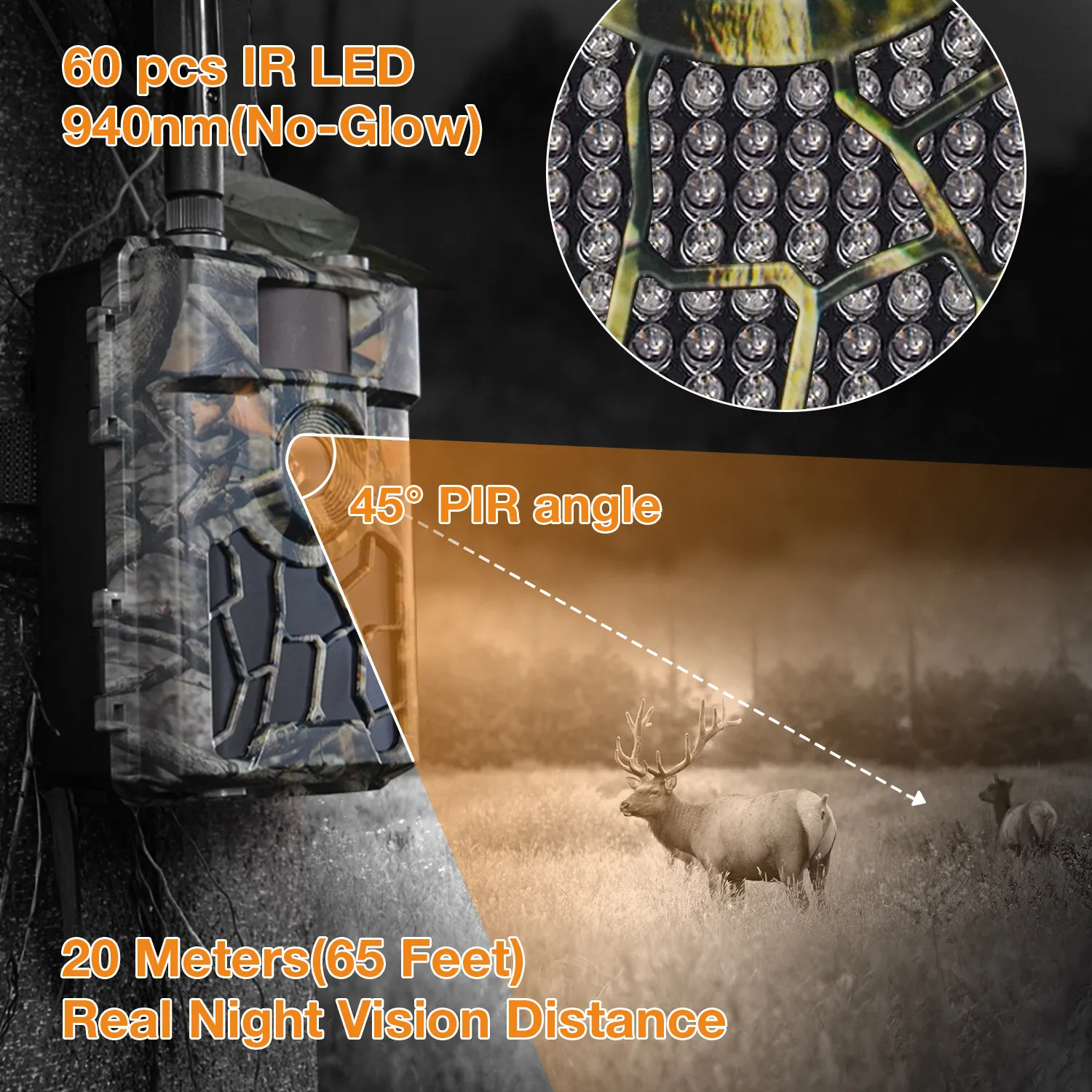 Warehouse Plants Wildlife Pet Farm Monitor 8MP 12MP 24MP Hunting Trail Camera