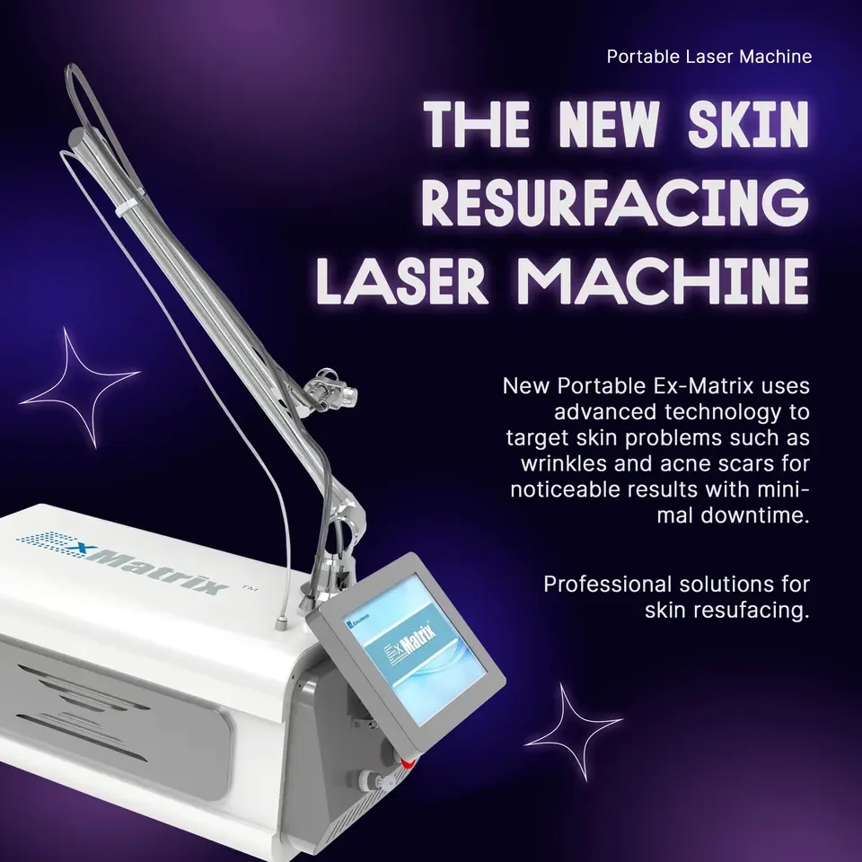 Newest Beauty Salon Stretch Mark Removal 10600 Nm Skin Resurfacing Co2 Fractional Laser Equipment Co2 Fractional Laser Portable