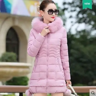 coldker 2020 Artificial  fur collar winter jacket women Winter And Autumn Wear High Quality Parkas Outwear Women Long Coat
