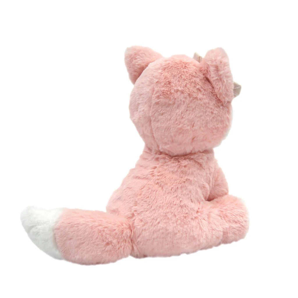 High Quality plush fox toys stuffed fox toys with flower on head
