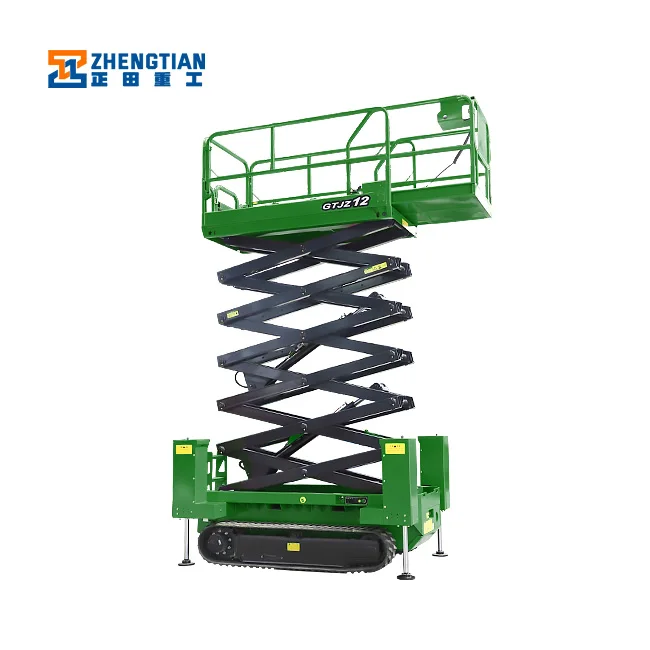 Factory price hard tracks mobile Scissor Lift  platform self propelled scissor Vehicle lift for sale