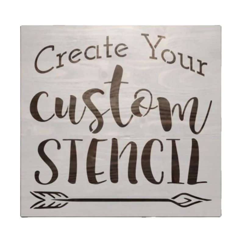 Custom Reusable Mylar Stencils for Painting on Wood,Wall,Furniture,Cake