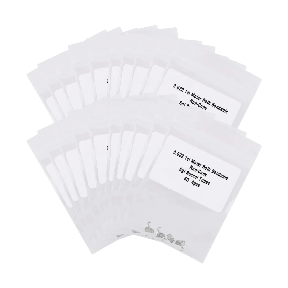 Dental 6G Buccal Tube Roth/Mbt 022 1st Molar Bondable Tube with Sliding Crimpable Hook