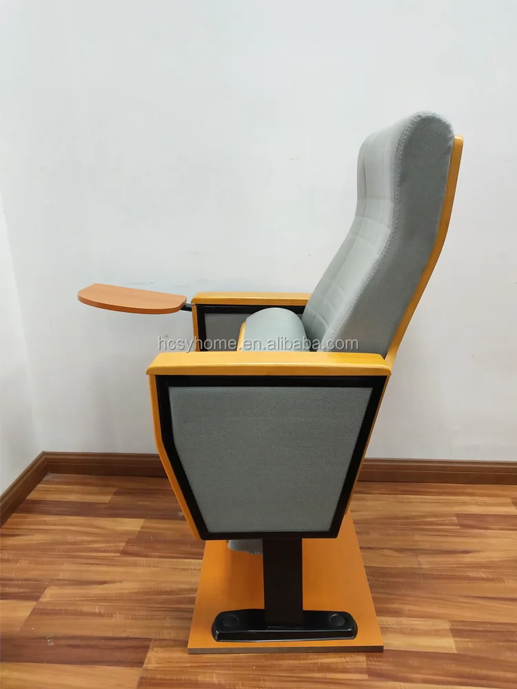 Classic School Furniture Tip-up Writing Tablet Lecture Hall Education Seat Theater Auditorium Chair