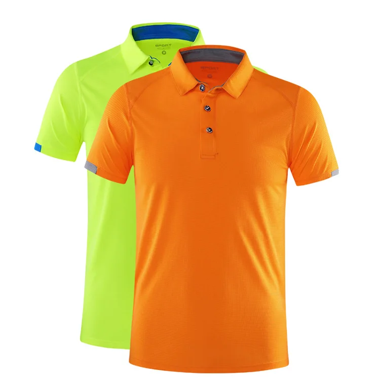 
Custom Plain 100% polyester Men Golf Polo Shirts With Embroidered Printed Logo 