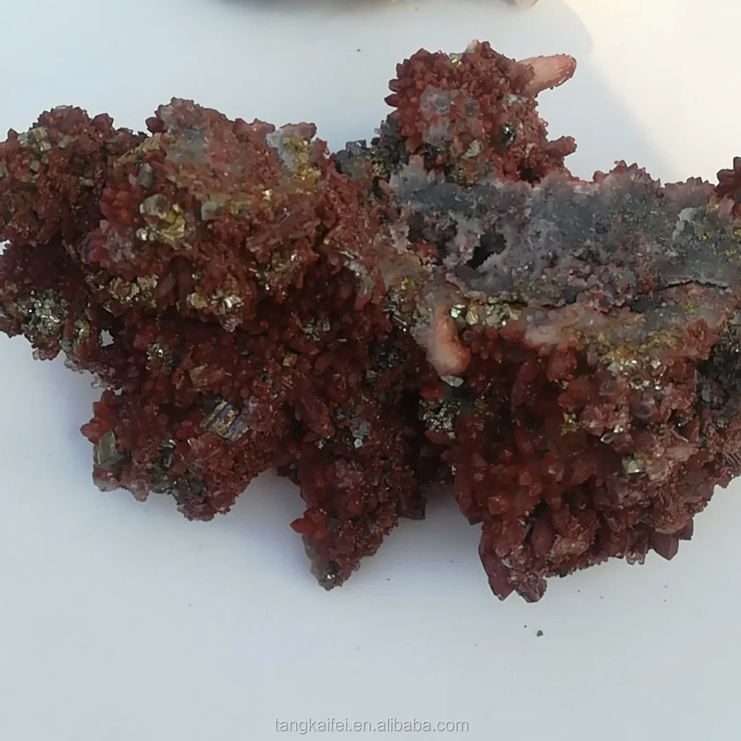 wholesale natural large rough raw red quartz crystal cluster rock stone specimens for collection